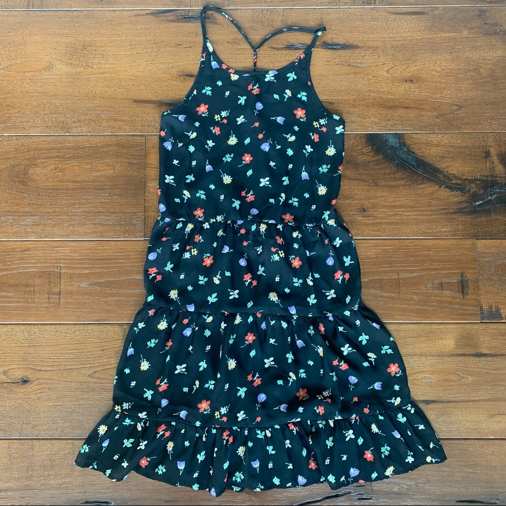 pins and needles floral open back dress - Picture 1 of 4